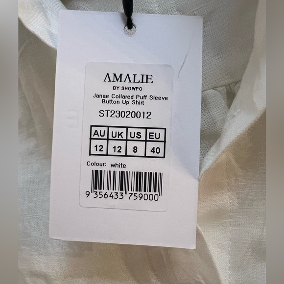 Showpo White Puff Sleeve Button Down Shirt - Picture 10 of 10